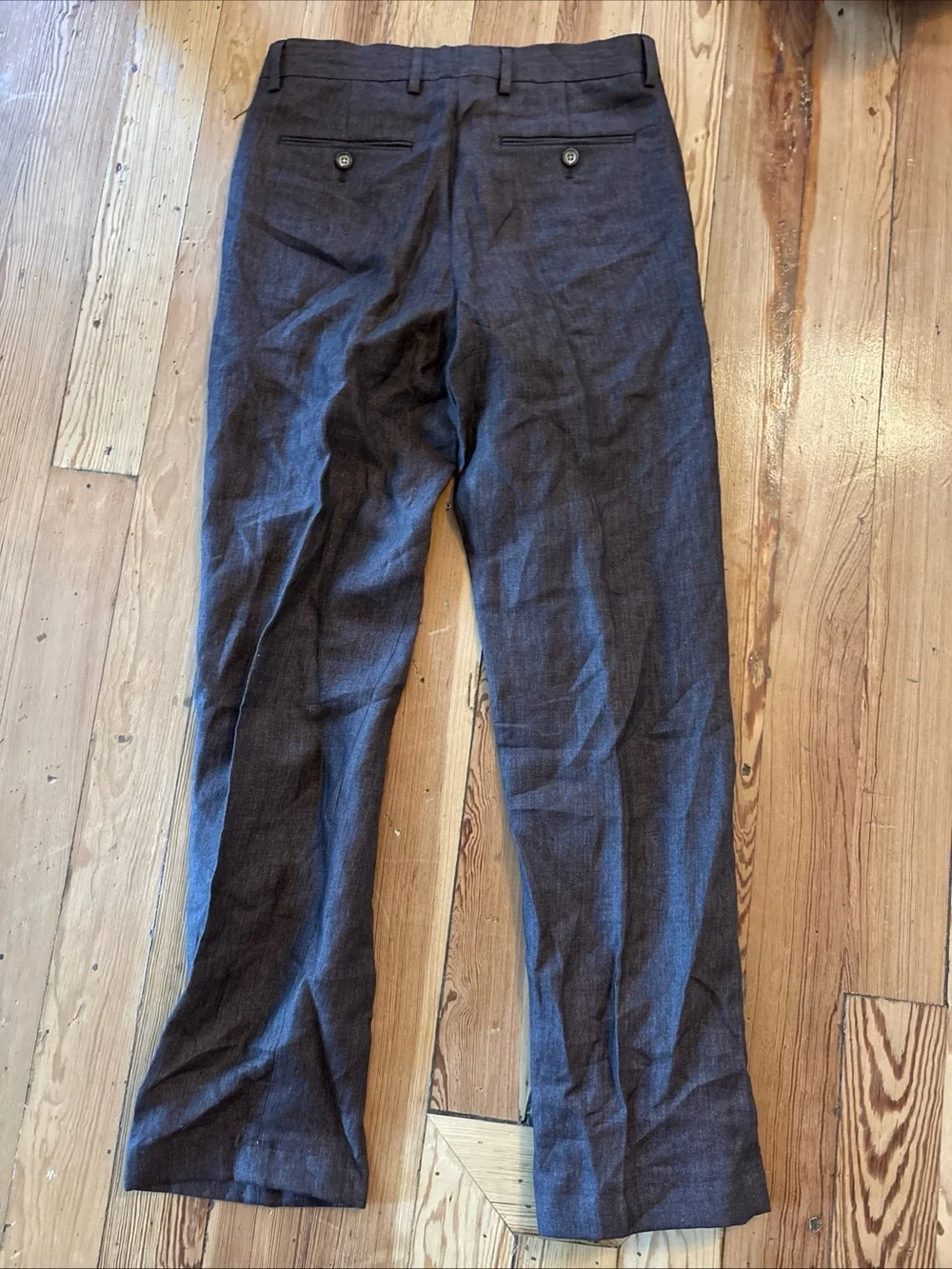 Baird Mcnutt Linen Murano Alex Slim Fit Men’s Pants 29x32 Brown